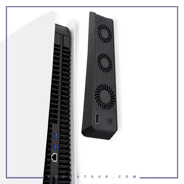 فن خنک کننده پلی استیشن 5 پرودو Porodo PS5 Digital & Disc Rapid Cooling Fan PDX616