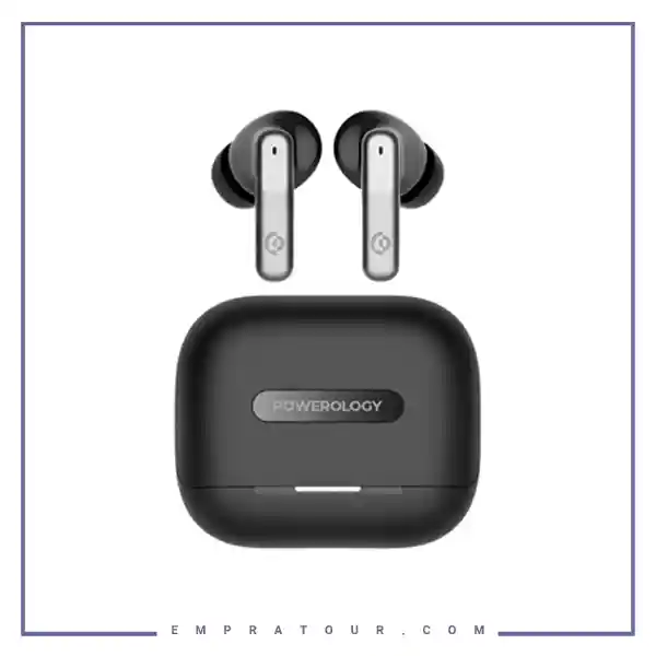 هندزفری بلوتوث پاورولوژی Powerology Hybrid ANC+ECN True Wireless buds PWLAU010