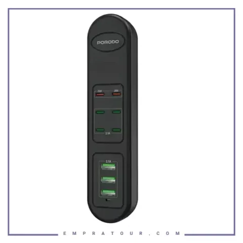 هاب شارژ چند پورت 50 وات پرودو  Porodo 50W Multi-Port USB Charging HUB PD-FWCH032