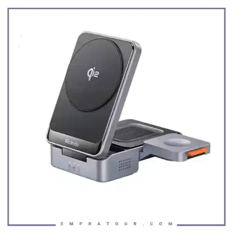 استند و شارژر وایرلس 3 کاره مک دودو Mcdodo MagQ Qi2 Foldable Charging Station CH-519