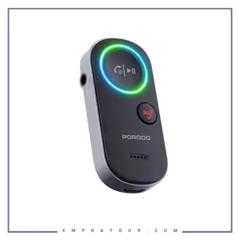 گیرنده صوتی بلوتوثی خودرو پرودو Porodo Wired To Wireless BT Audio transmitter PD-BTRCV