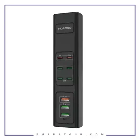 هاب شارژ چند پورت 85 وات پرودو Porodo 85W Multi-Port USB Charging HUB PD-FWCH031