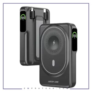 پاوربانک مگ سیف فست شارژ 22.5 وات گرین لاین Green Lion Mag-Vision 10000mAh Power Bank GNMAGVS10PBK