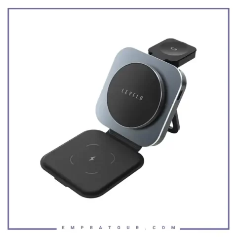 شارژر بیسیم 3 کاره لولو Levelo TrioFlow 3 In 1 Wireless Charger