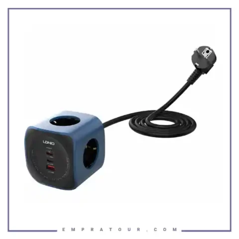 چند راهی برق 6 کاره الدینیو Ldnio Power Socket Cube SE3338
