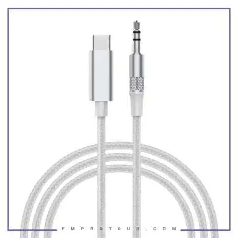 کابل تبدیل تایپ سی به جک 3.5 میلیمتری 2 متر الدینیو Ldnio Type-C To 3.5MM Audio Cable LS-Y82C