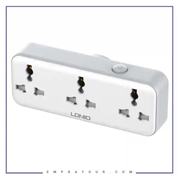 چند راهی برق 3 پورت الدینیو Ldnio Universal Outlet 2500W SC3317