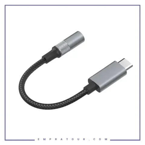 تبدیل اصلی تایپ سی به جک 3.5 میلیمتری الدینیو  LDNIO Type-c to 3.5mm LSY80C