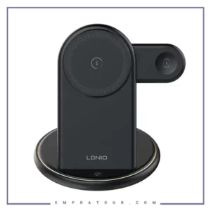 شارژ وایرلس رو میزی 3 کاره الدینو LDNI Wireless Charging Station WL02
